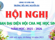 BAN ĐẠI DIỆN CHA MẸ HỌC SINH TRƯỜNG TIỂU HỌC NGUYỄN DU TRIỂN KHAI KẾ HOẠCH HOẠT ĐỘNG NĂM HỌC 2025 – 2026 BAN ĐẠI DIỆN CHA MẸ HỌC SINH TRƯỜNG TIỂU HỌC NGUYỄN DU TRIỂN KHAI KẾ HOẠCH HOẠT ĐỘNG NĂM HỌC 2025 – 2026