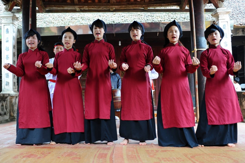 Hát Xoan - Phú Thọ của Việt Nam đã được UNESCO công nhận là Di sản văn hóa phi vật thể của nhân loại