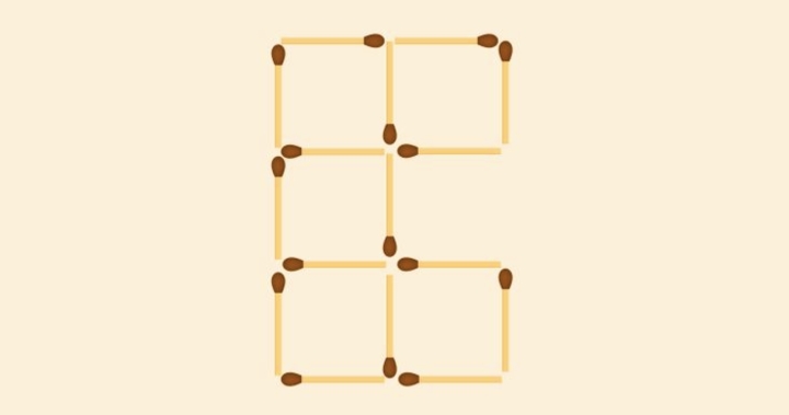 Thử thách IQ: Di chuyển 3 que diêm để tạo thành 11 hình vuông - 5