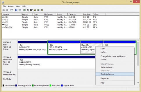 Chia gộp ổ cứng bằng Disk Management sẵn có trên Windows