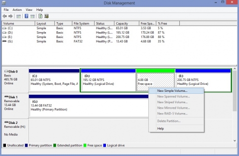 Chia gộp ổ cứng bằng Disk Management sẵn có trên Windows