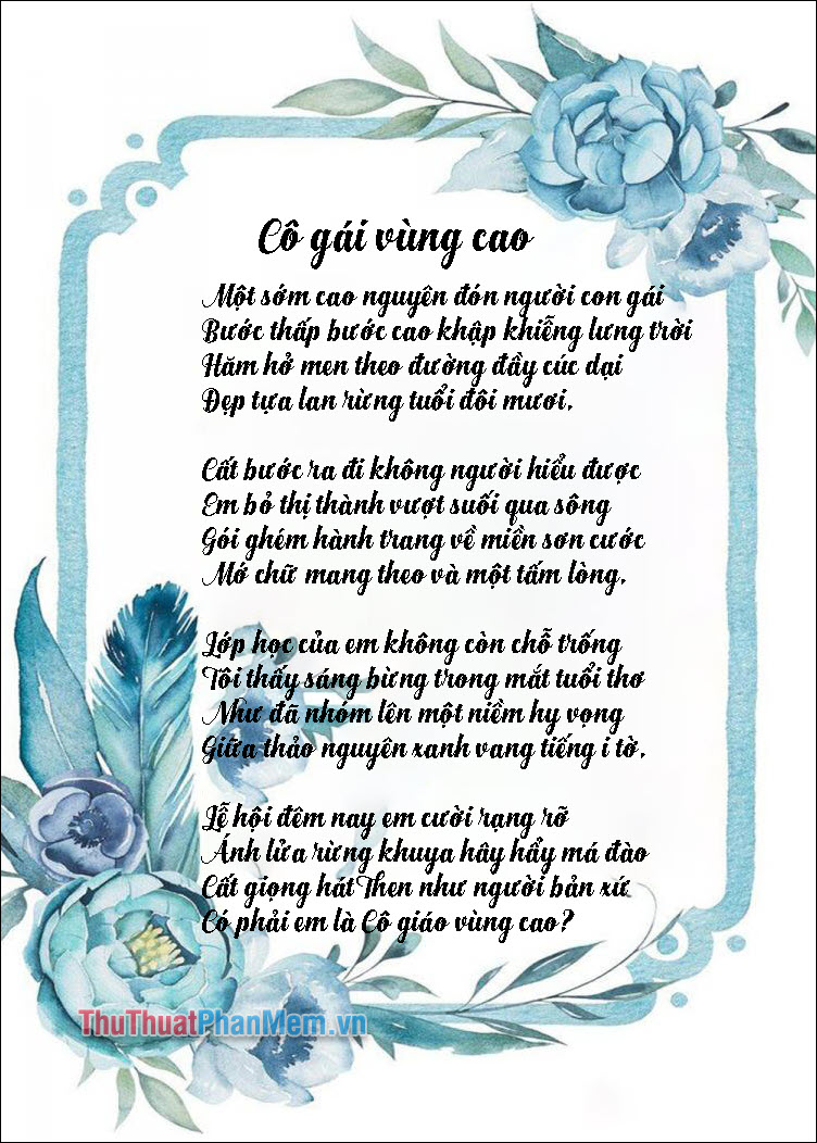 Cô giáo vùng cao