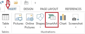 Smartart - công cụ chèn sơ đồ trong Word 2013 tiện ích 