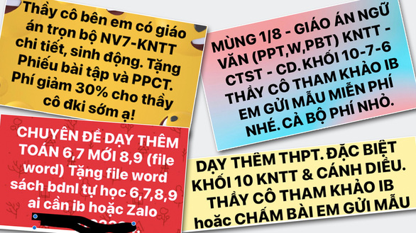 Chợ giáo án vào mùa - Ảnh 1.