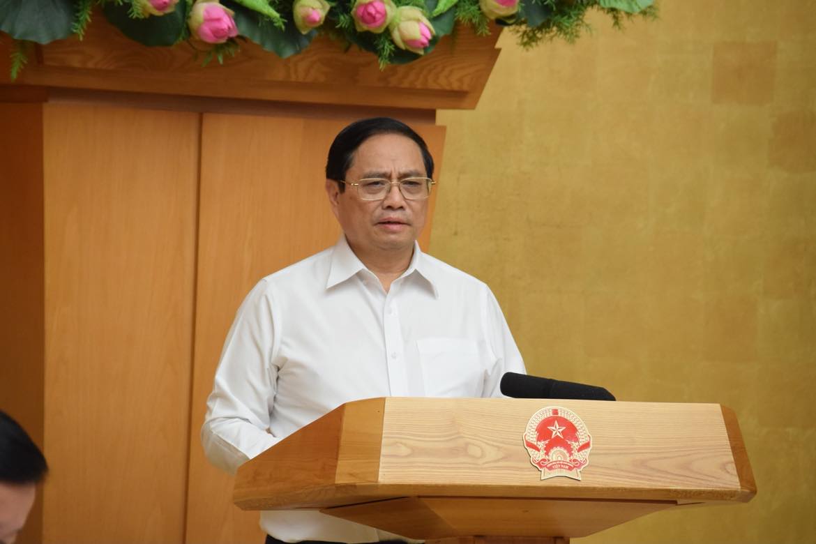 Thủ tướng Phạm Minh Chính chủ trì họp chuyên đề về xây dựng pháp luật tháng 6/2023.