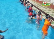 Đắk Mil dạy bơi miễn phí cho hơn 300 thiếu nhi, học sinh